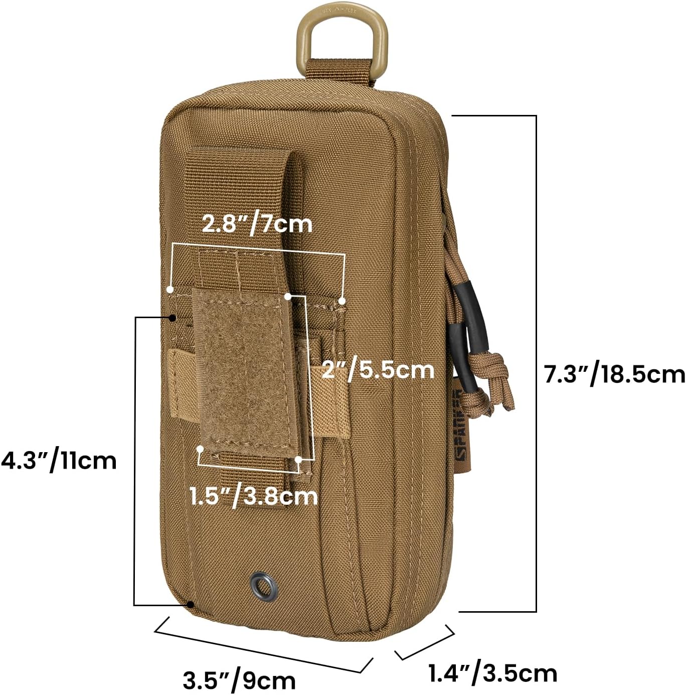 EXCELLENT ELITE SPANKER Quick Access Molle Ifak Pouch Tactical First Aid Pouch EMT Medical Pouch Bag with Tourniquet Holder - Image 2