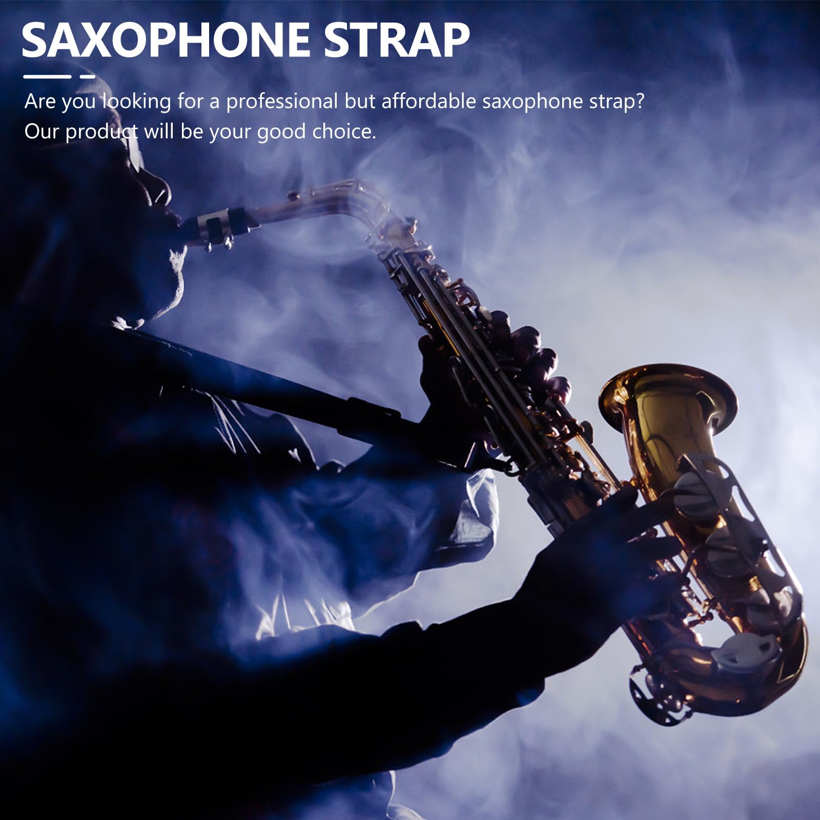 Toyvian Komfortabler Saxophongurt aus Leder mit Hoher Belastbarkeit und Verschleißfestem Material Verstellbarer Saxophon Gurt für Musiker und Saxophonspieler Zufällige Zufällige Farbe