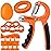 roygra Grip Strength Trainer (5 Pack), Forearm Strengthener, Hand Strengthening Devices, Hand Exercisers for Strength, Finger Strengthener, Wrist Exerciser, Baseball Climbing Calisthenics Basketball