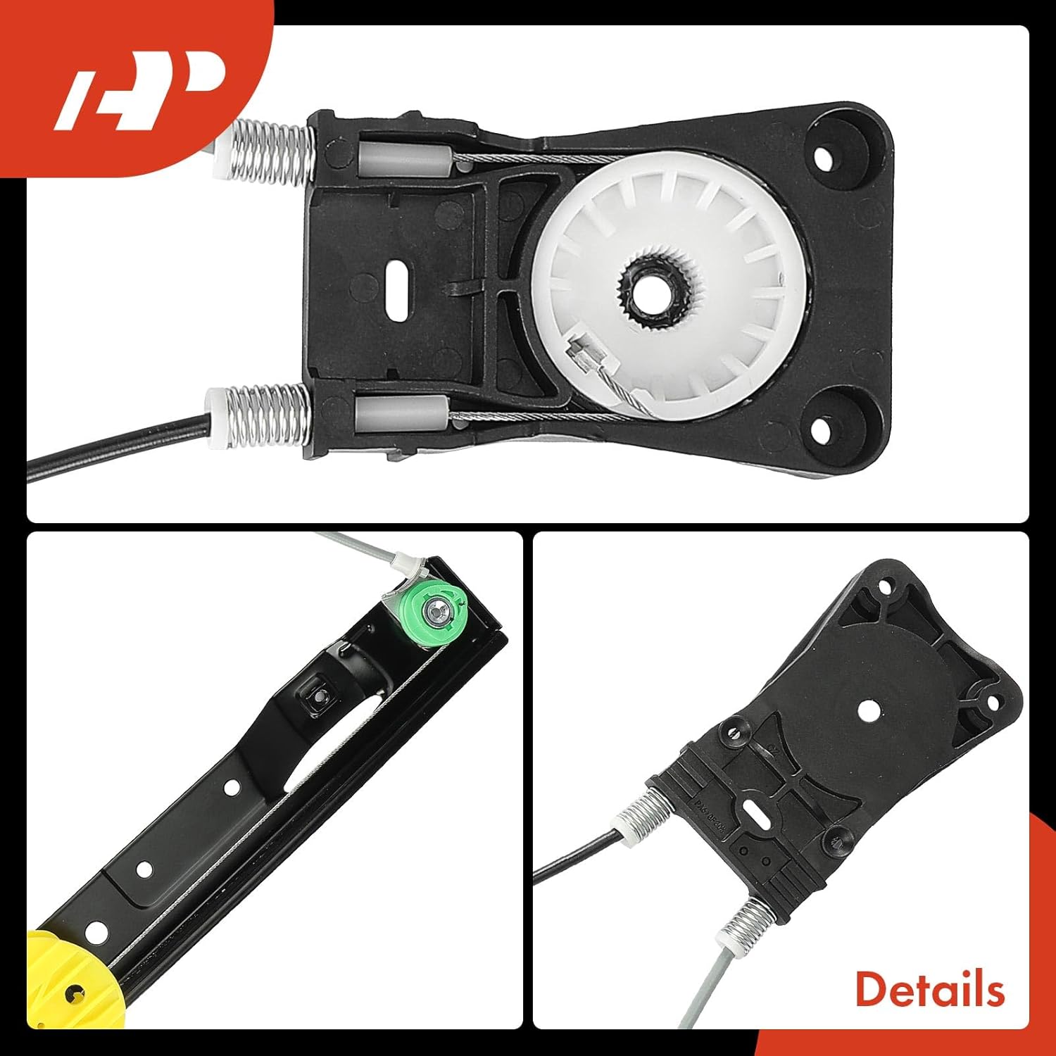 A-Premium Electric Power Window Regulator Without Motor Compatible with Jaguar XF 2009-2015 XFR 2010-2015 XFR-S 2013-2015 Rear Right Passenger Side