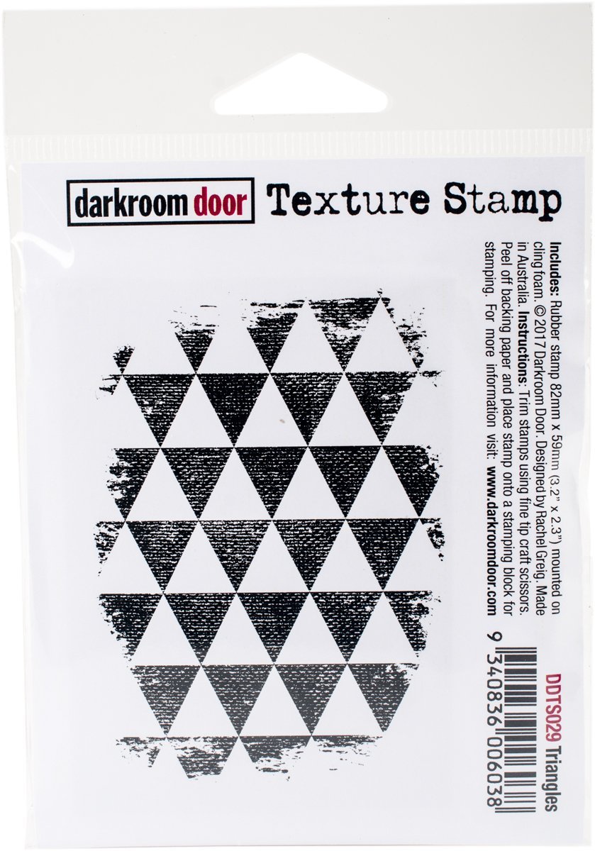 Darkroom Door Texture Cling Rubber Stamp - DDTS029 Triangles