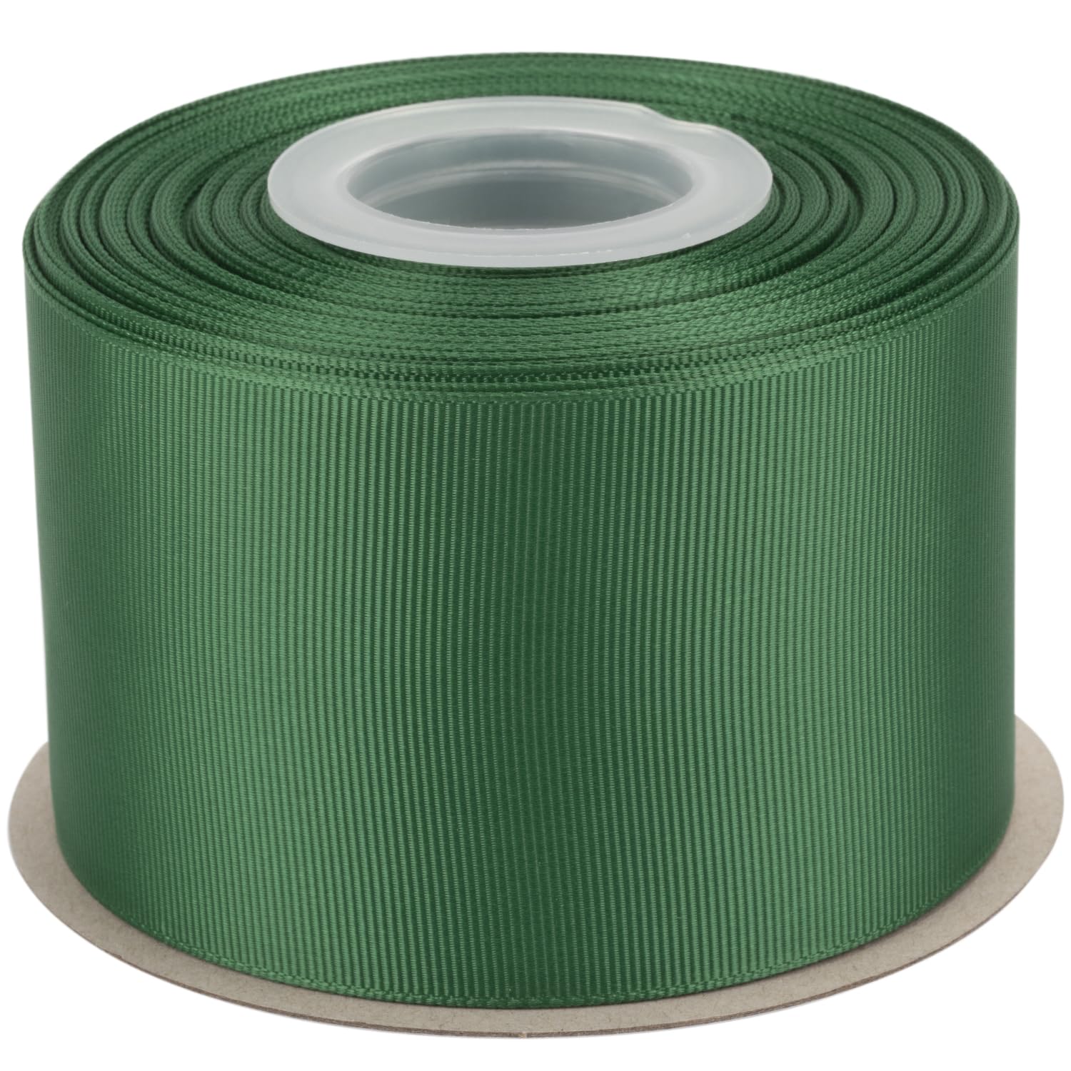 Ribbonitlux Grosgrain Ribbon 63mm x 22.5M โ Premium Polyester Craft Ribbon for Hair Bows, Gift Wrapping, Weddings & DIY โ Solid Forest Green(#587) โ 1 Roll