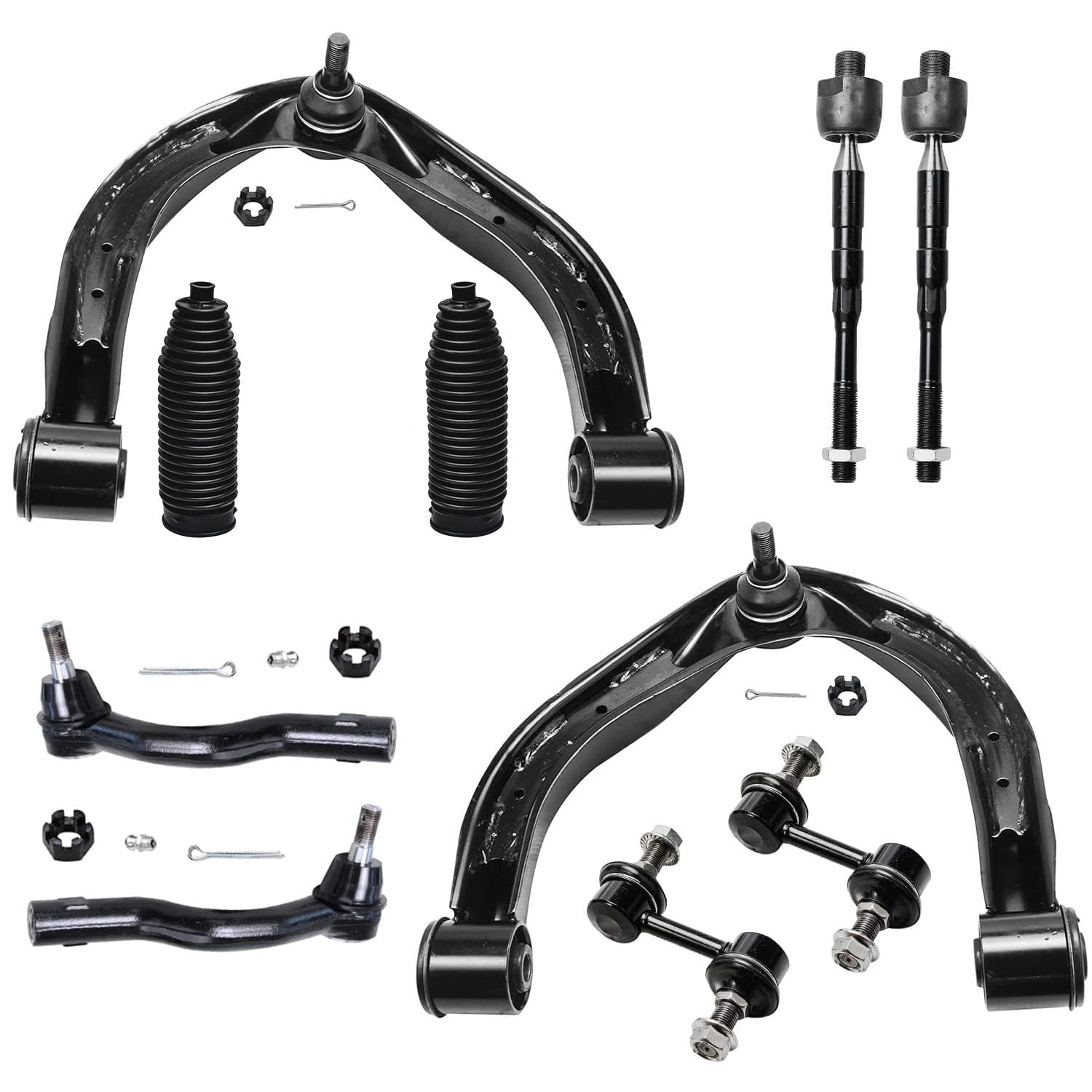 Detroit Axle - Front End 10pc Suspension Kit for Nissan Titan Armada