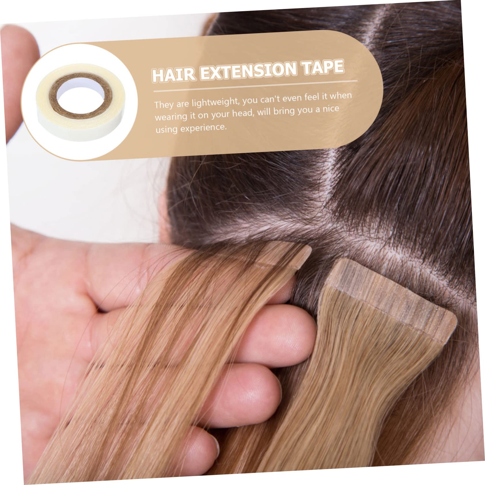 SOESFOUFU 2 Rolls Hair Wig Tape Double-Sided Adhesive Lace Front Wig Tape for Women Hair Extension 3 Yards