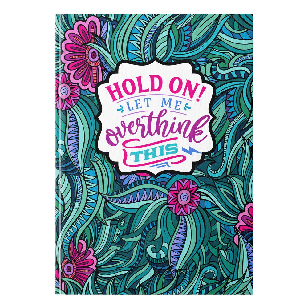 Journal Let Me Overthink This idée cadeau originale carnet rigide