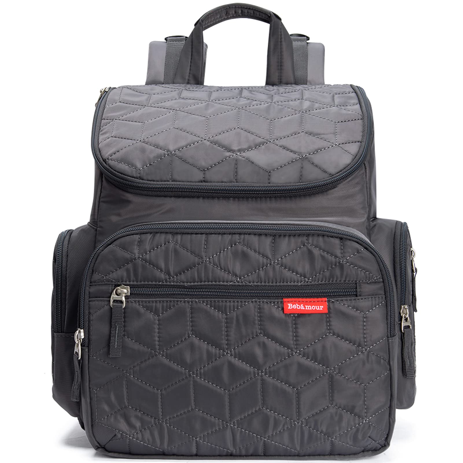 Bebamour Baby Wickelrucksack Wickeltasche mit Wickelunterlage Multifunktional Große Kapazität Babytasche Reisetasche für Unterwegs