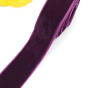 Amazon.co.jp: 25mm幅 両面ベルベットリボン 両面ベロアリボン