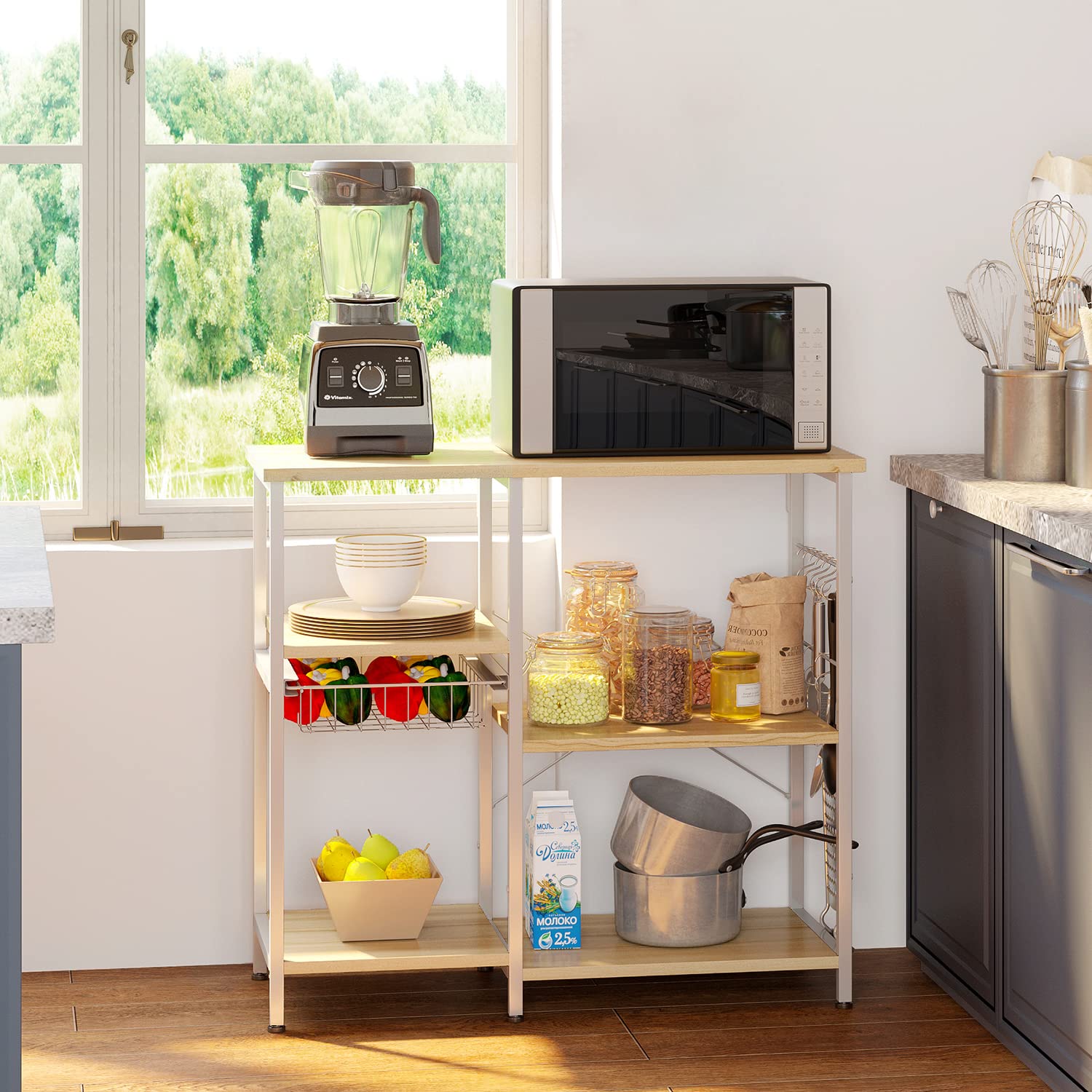 ODK Kitchen Baker's Rack Utility Storage Shelf Microwave Oven Stand 3