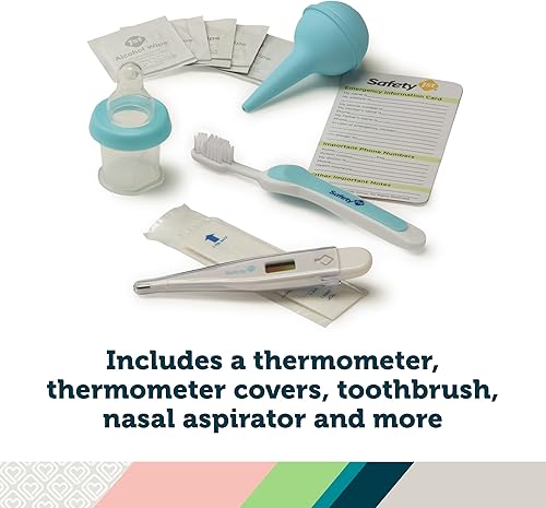 Miniatura 3 de Safety 1st Kit de aseo y cuidado de la salud del bebé de lujo de 25 piezas azul ártico