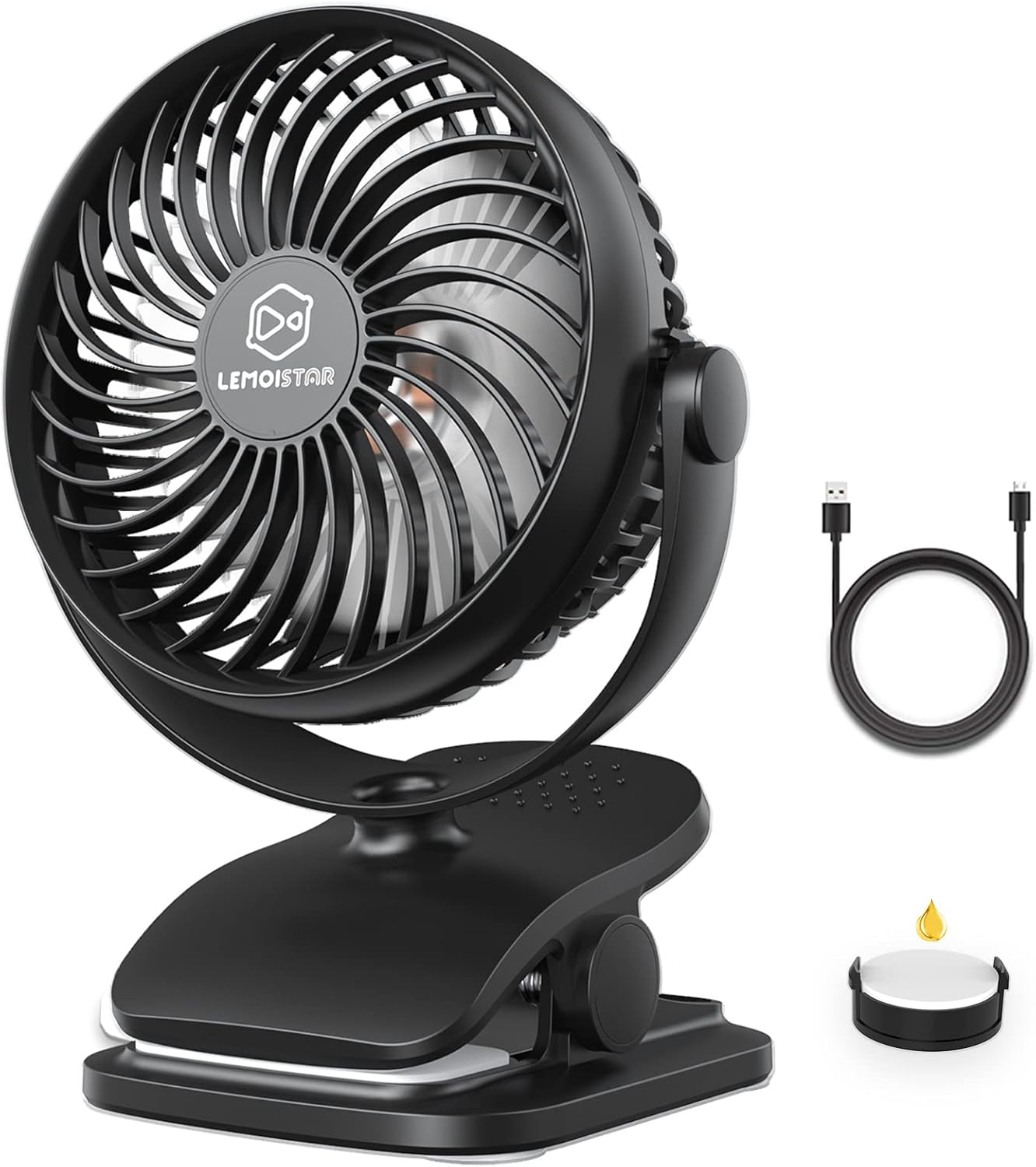 AA Battery Operated Baby Stroller Fan 