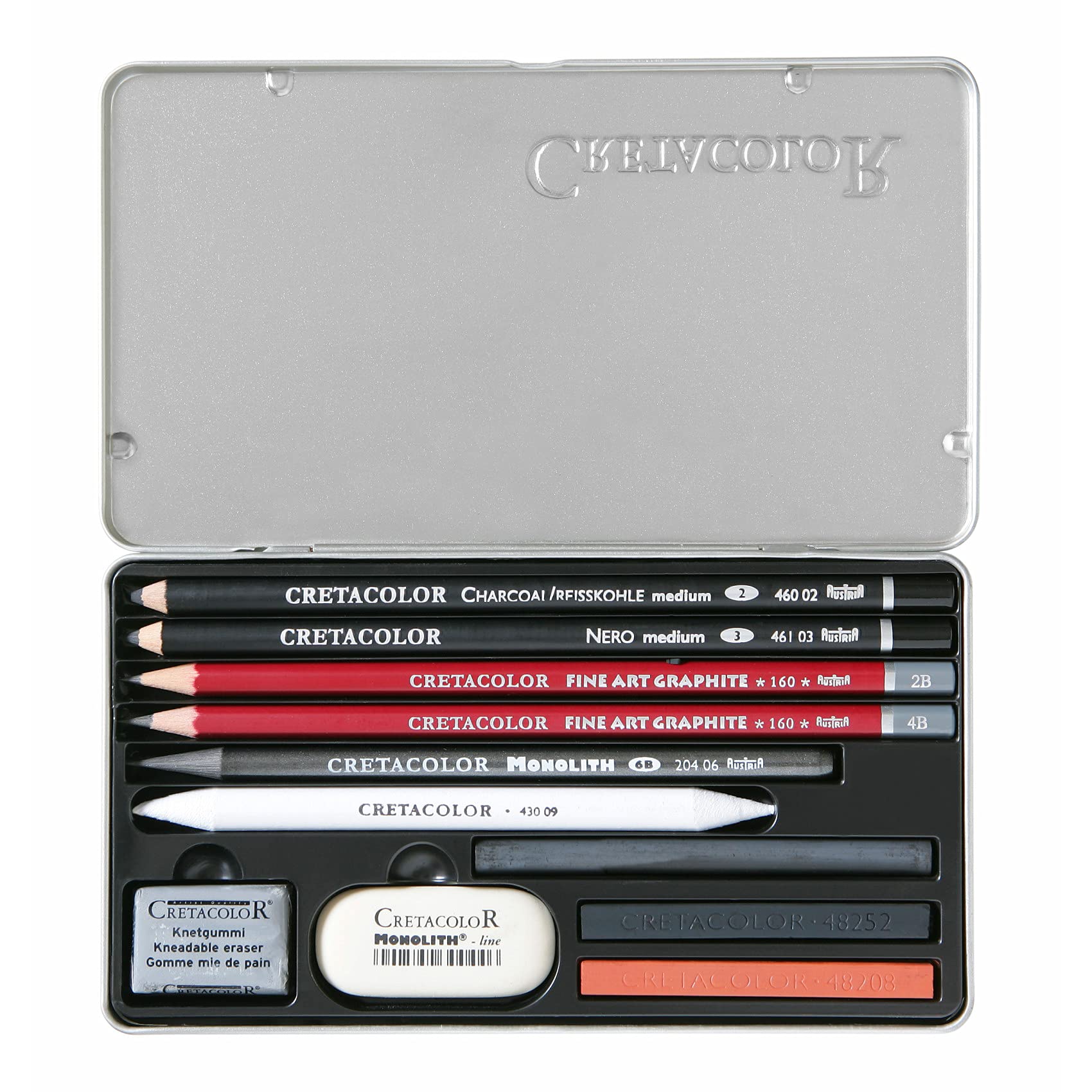 CRETACOLORTeacher's Choice Drawing Sets, Tin Set of 11