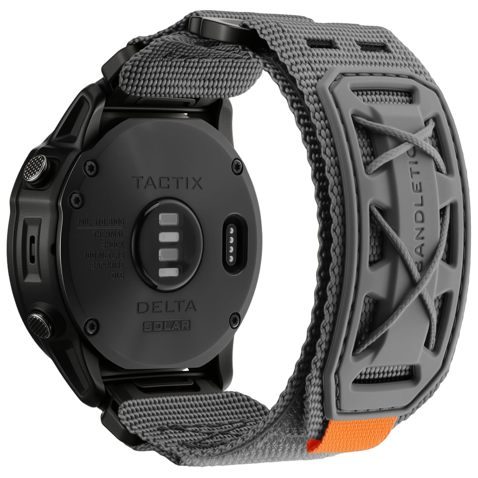 Bandletic 26mm Quick Fit Strap Compatible with Garmin Fenix 8 51mm/Fenix 6X Pro/6X/7X/7X Pro/5X/5X Plus/3 HR,Tactical Rugged Nylon Sport Band for Instinct 2X Solar/3 50mm/Epix Pro/Enduro/Quatix/Tactix