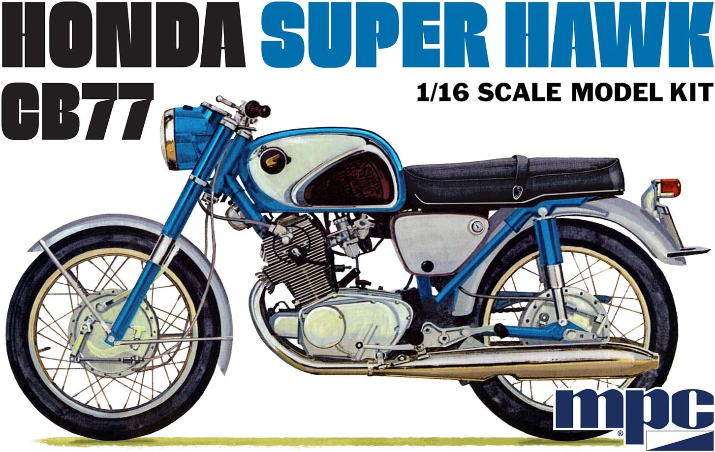 MPC Honda Super Hawk Motorcycle 1:16 Scale Model Kit