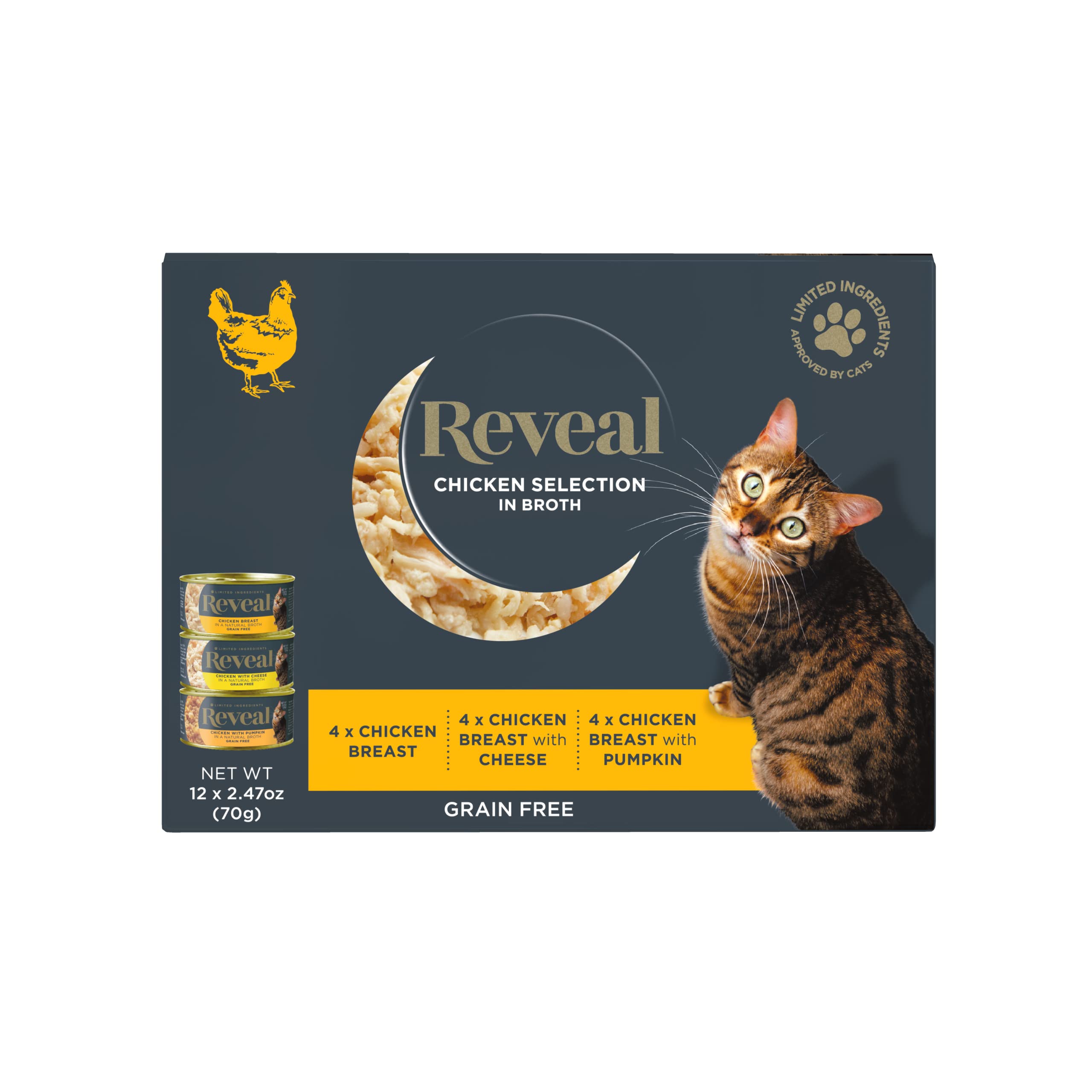 Buy Reveal Natural Wet Cat Food, 12 Pack, Limited Ingredient Canned Wet