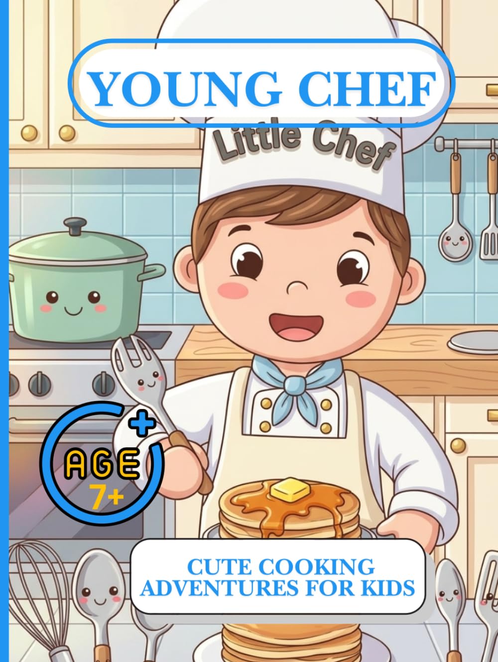 Young Chef coloring pages for kids and teens: Relaxing coloring book