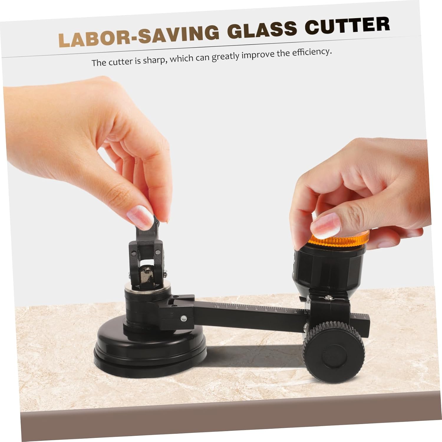 DOITOOL Adjustable Circular Glass Cutter Glass Cutting Knife Tile Tool Compasses Type Cutting Tool for