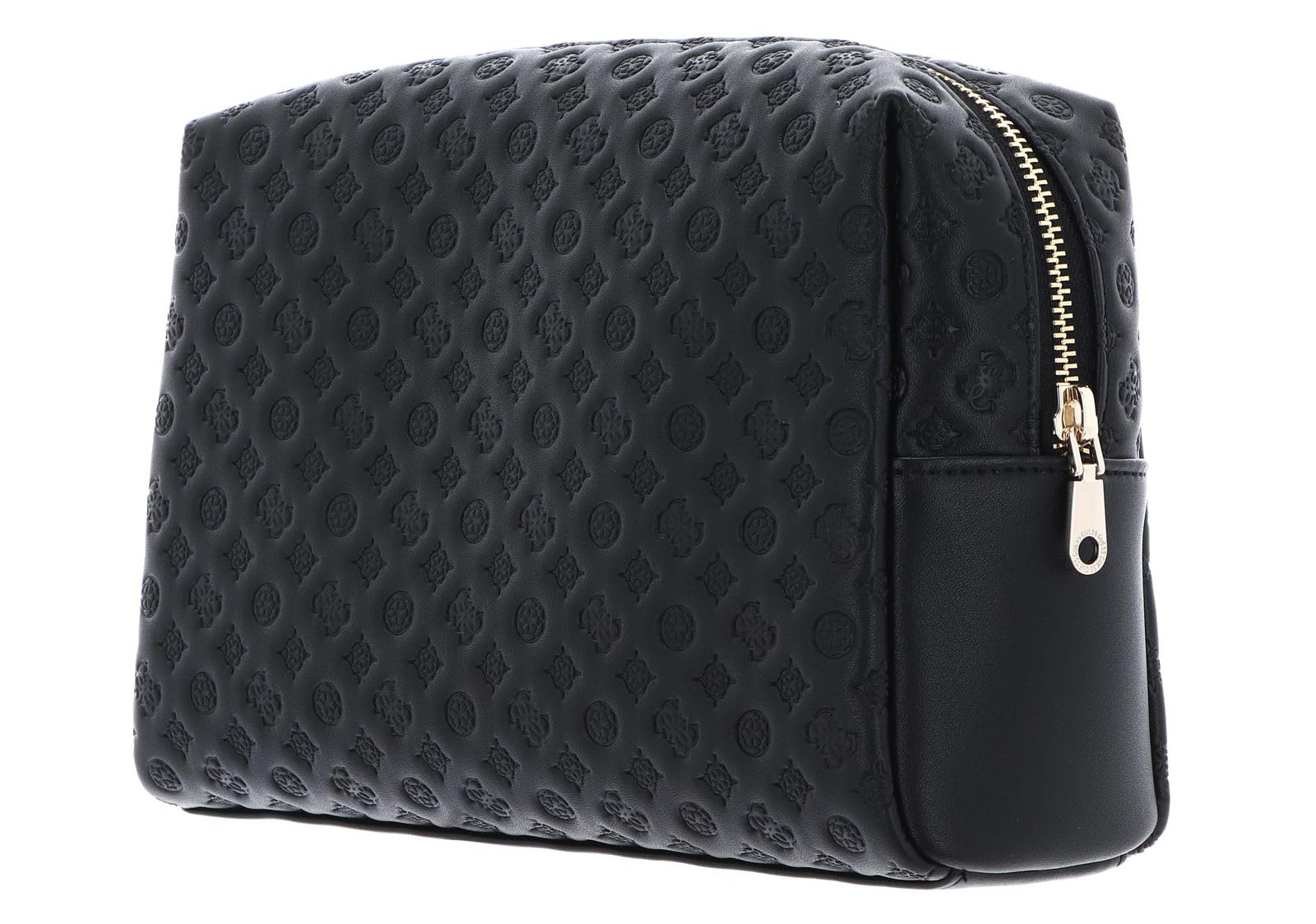 GUESS Kulturbeutel Large Top Zip Cosmetic Bag Black schwarz