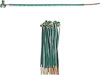 IDEAL 30-3404 #12 AWG 6.5-Inch Grounding Pigtails with Ground Screws - 50 Pack for NEC-Compliant Electrical Grounding