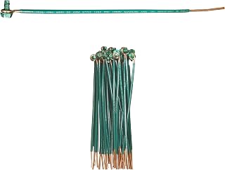 IDEAL 30-3404 #12 AWG 6.5-Inch Grounding Pigtails with Ground Screws - 50 Pack for NEC-Compliant Electrical Grounding