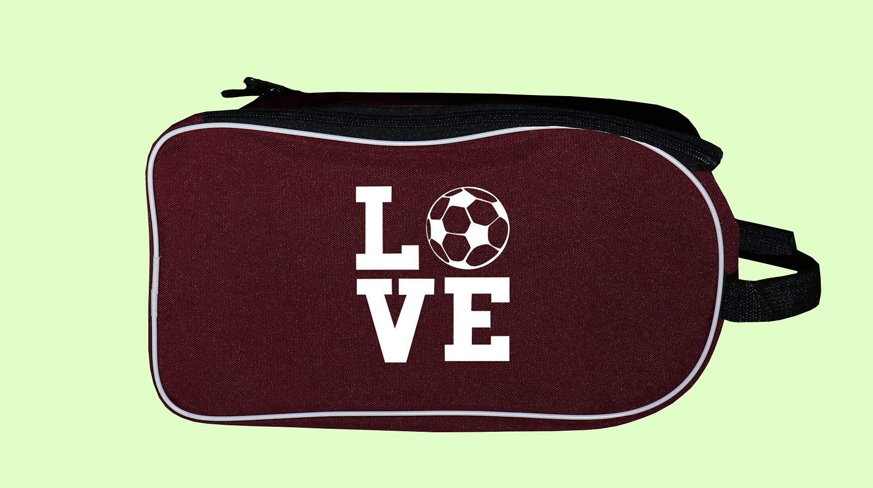 Personalized SPORT Football Boot Bag,Shoes bag, School, Sports, PE (Maroon_Football)