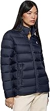 Polo Club Women's Ultralight Jacket with Embroidery and Zipper - Winter Coat