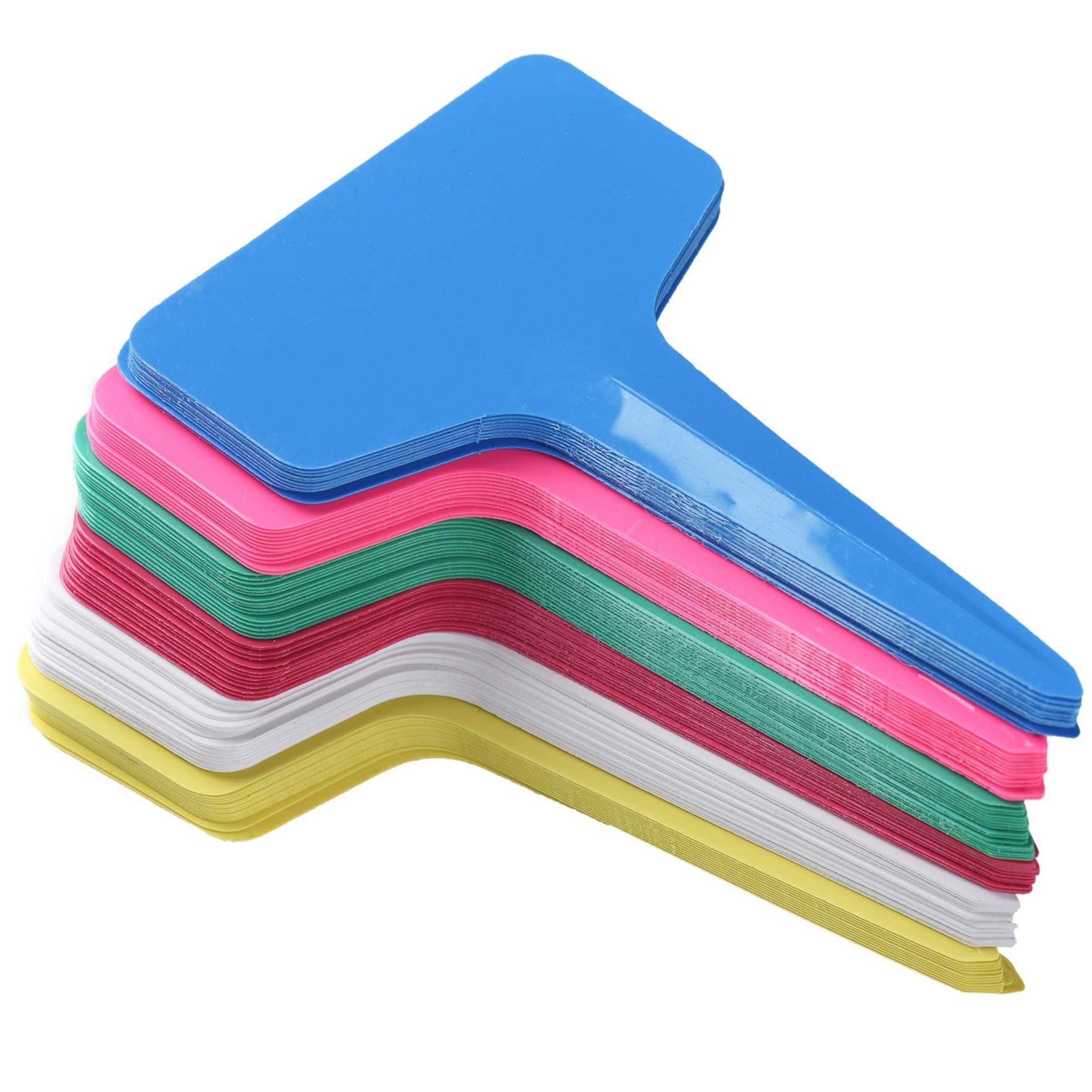 Tags, Markers for Trees, Plants, Saplings | Set of 100 Tags | T Shape | Broad Writing Area | Durable | Made of Long Lasting Plastic | 10 cm x 6 cm | Waterproof, Weatherproof, Reusable (Mix Color) (B0CMCYHF52) Amazon Price History, Amazon Price Tracker