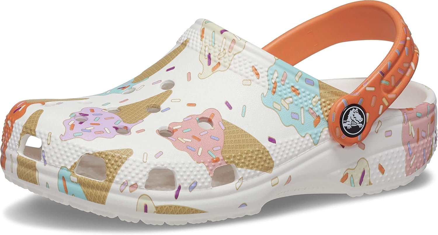 Crocs Classic Ice Cream Graphic Clog PS Girls Shoes