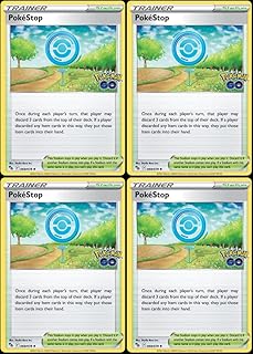 Pokemon Pokestop 068/078 Go - Trainer Card Lot - Playset Set x4