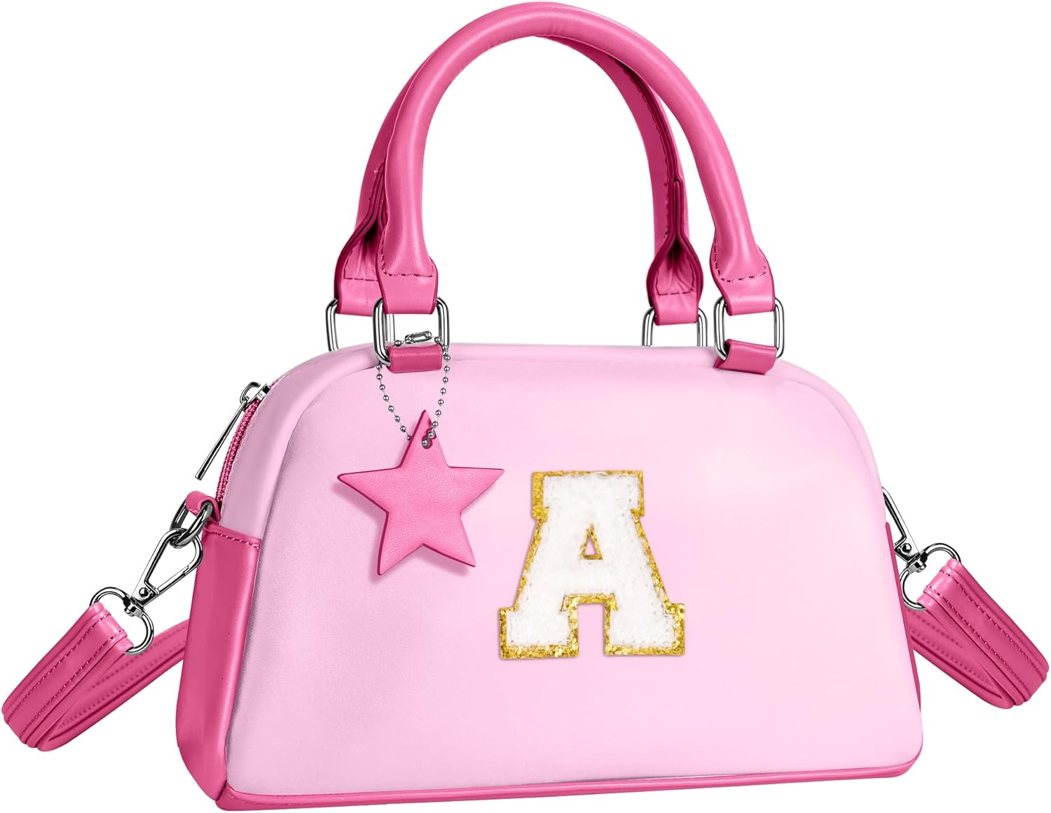 Elilier Girls Purse Gifts, Kids Handle Bag Wallet Crossbody Bag, Birthday Gifts Pouch for 4-12 Year Old Girl Toddler Preteens Teen, Handbag-hot pink-A