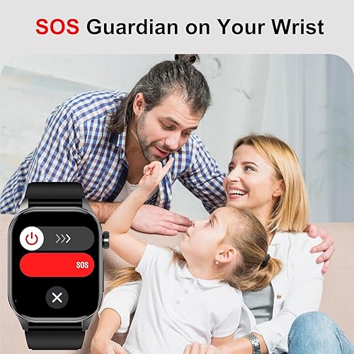 Miniatura 6 de Reloj inteligente avanzado de salud para mujeres y hombres con monitoreo en tiempo real de la frecuencia cardíaca, oxígeno en sangre, temperatura