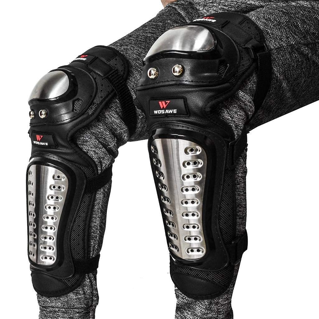 1 Paio di Ginocchiere per Moto Ginocchiere per Motocross Protezioni per Moto Ginocchiere per Motociclismo Protezioni di Sicurezza tutore da Gara Durevole