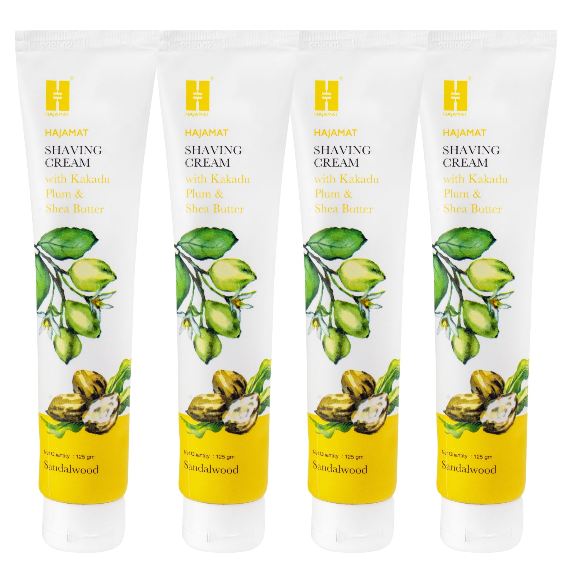 Hajamat Shaving Cream for Men | Natural Shave cream free from SLS & parabens | Best Shaving Cream enriched with Shea Butter for premium wet shave | Fresh Herbal Sandalwood Scent | Pack of 2 X 125 gm (B09RTS2BT6) Amazon Price History, Amazon Price Tracker