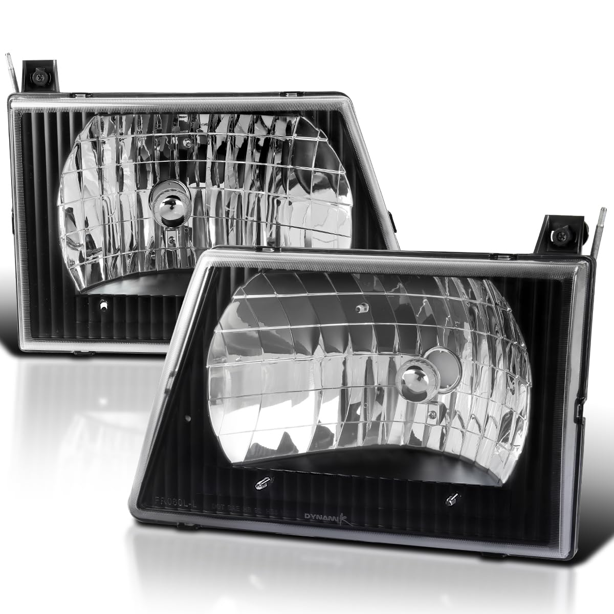 Ford E-150 Econoline エコノライン バン ヘッドライト 新品 Amazon | SPEC-D TUNING ブラックダイヤモンドヘッドライト 1992-2006