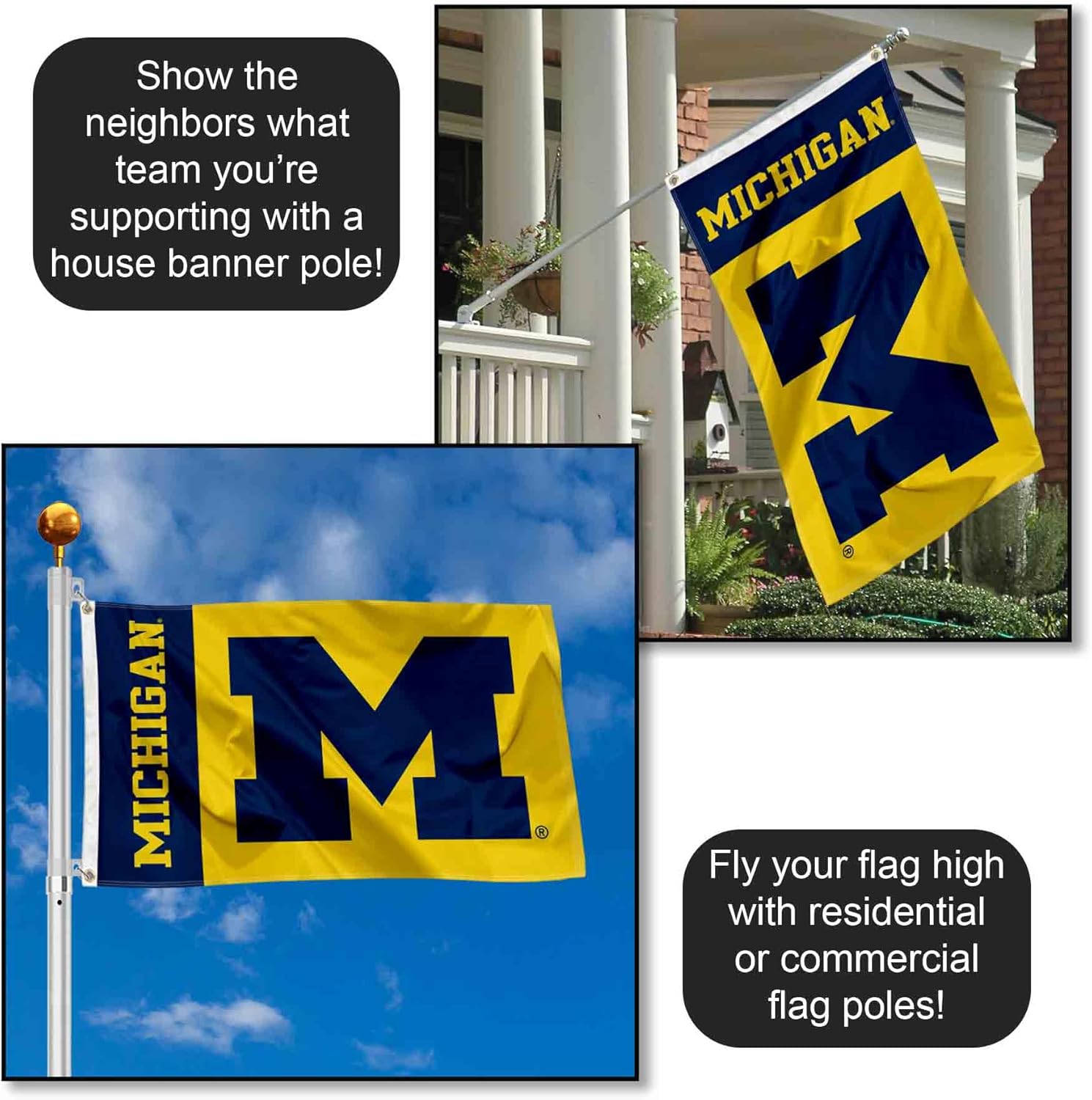 Michigan Maize College Flag