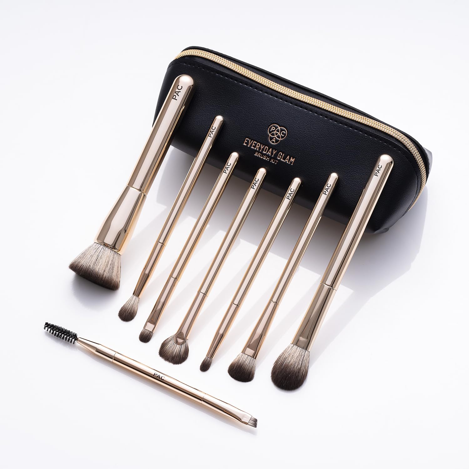 PAC Kit de brochas Everyday Glam | Asas ultra lujosas | Juego todo en uno para un aspecto versátil | Elegante bolsa