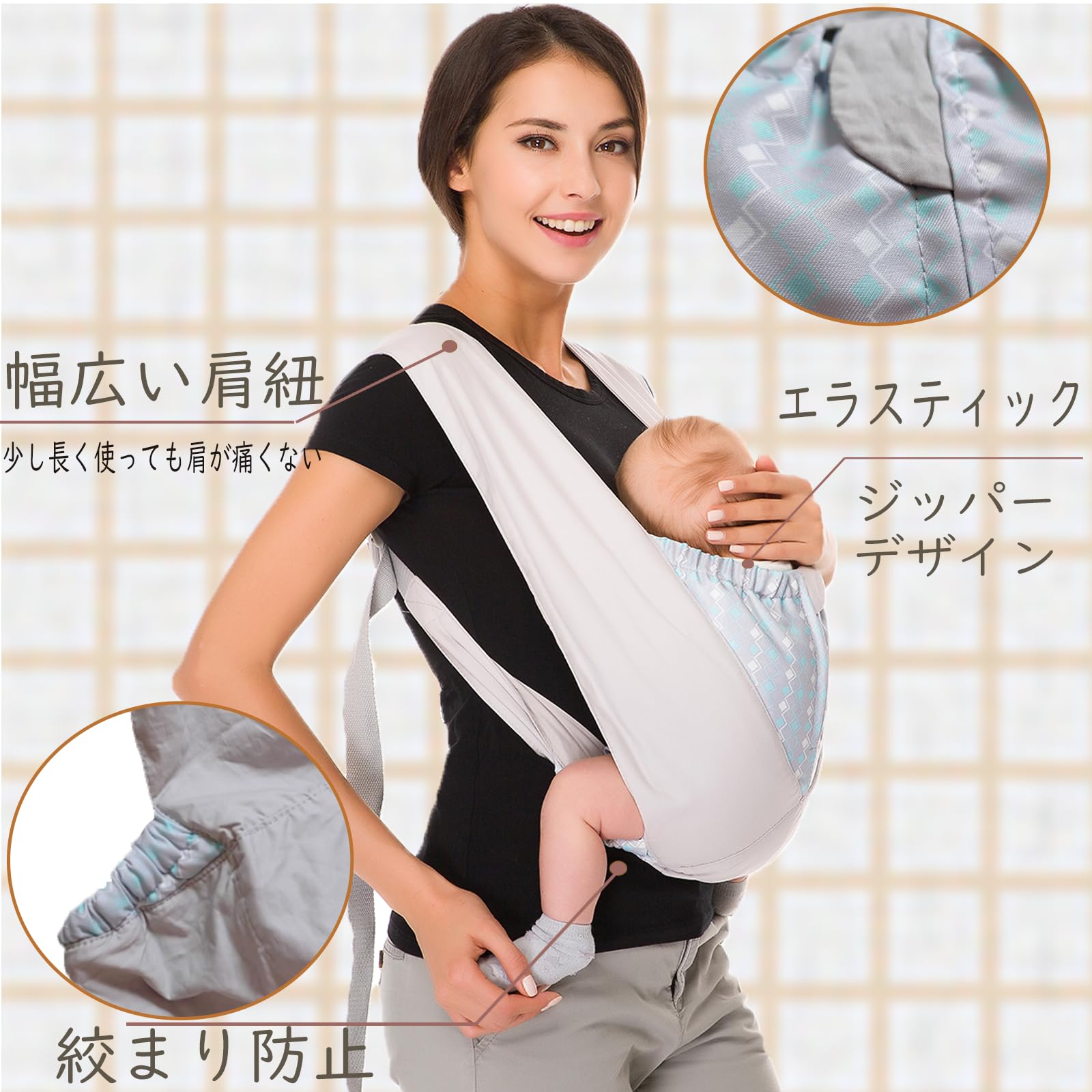 Amazon.co.jp: CUBY 抱っこひも ベビースリング おんぶ 軽量