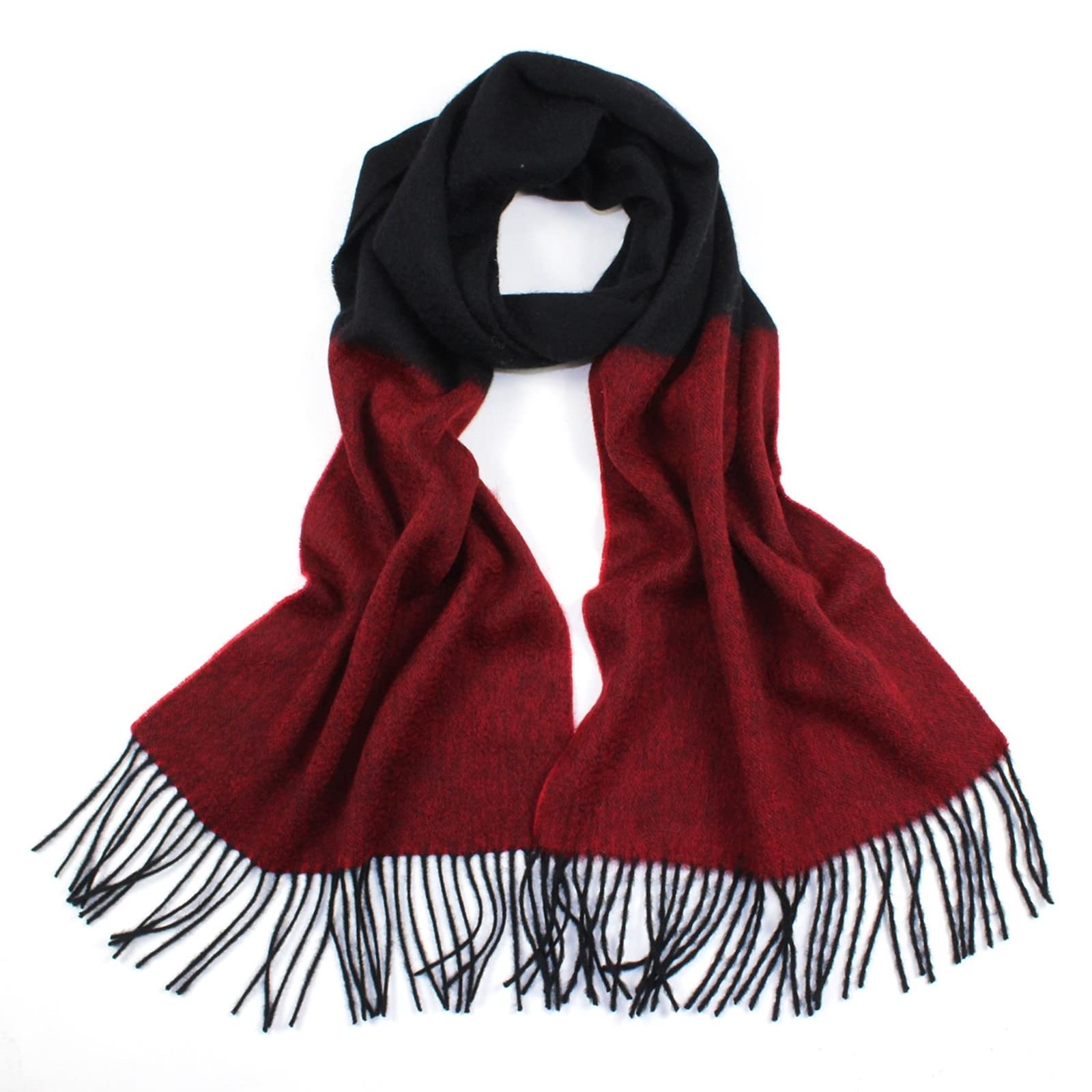 Bufanda de cachemira para mujer, elegante borlas con rayas largas, para invierno, cumpleaños, día de San Valentín, regalo de boda