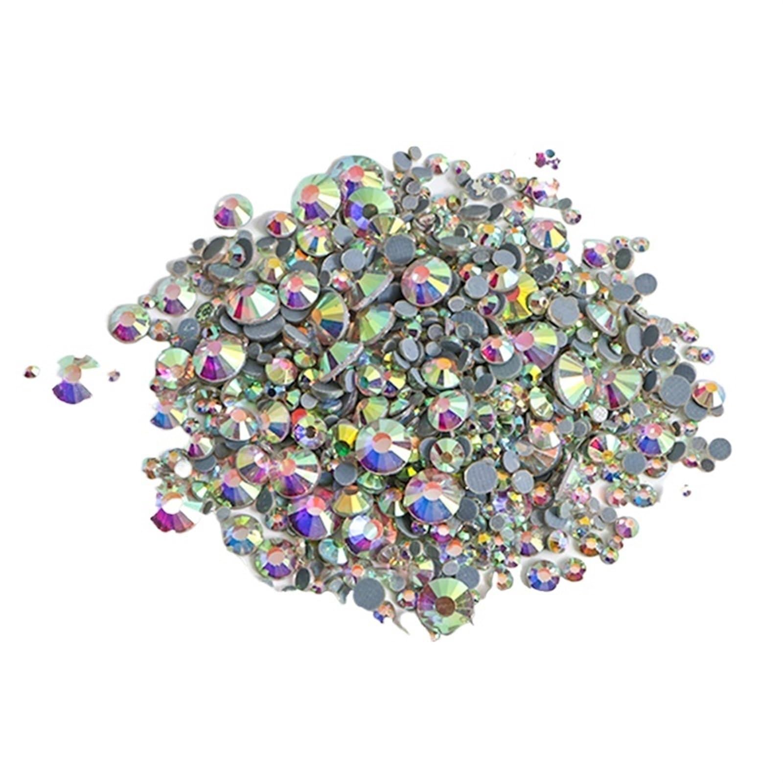 Hotfix Rhinestones Hotfix Rhinestone Crystal with Glue On Flatback Crystal Glass Rhinestone(Color:AB Gold Light,Size:SS6 7200pcs)