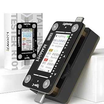 LUOWEI LW-RT01 Tail-insert Tester for Mobile Phone Type-C Lighting Dock Connector Charging Port Automatic Detection Tool