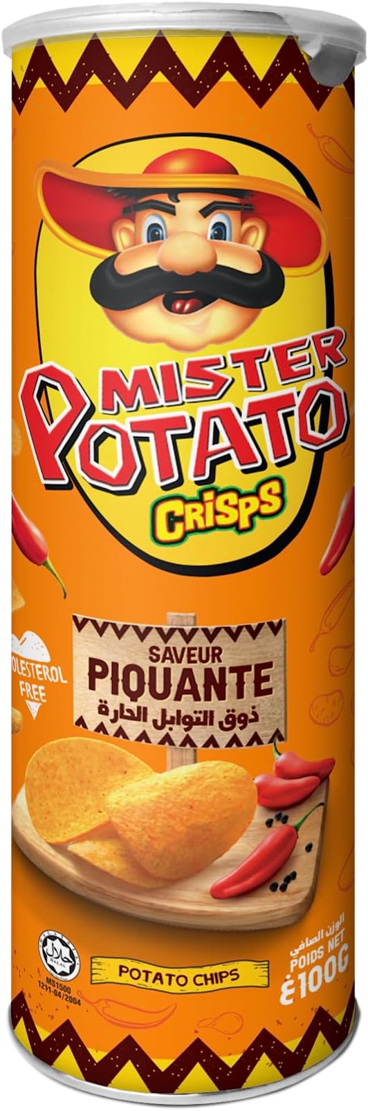 CRISPS HOT & SPICY FLAVOUR, 3.53OZ/100GM