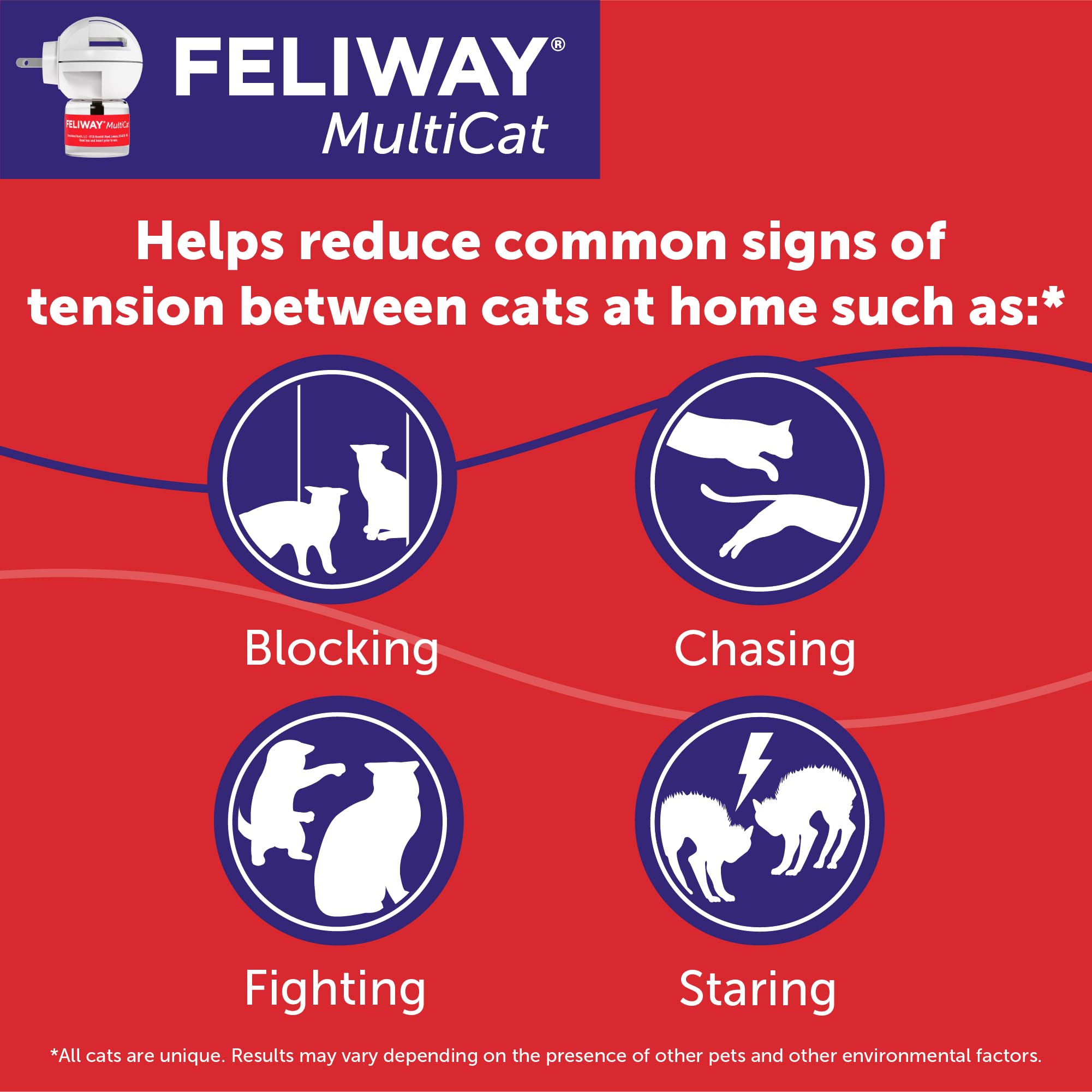 FELIWAY MultiCat 3 x 30 Day Cat Calming Refills for Pheromone Diffuser & Happy Snack Delicious Calming cat Treats (12-ct Chicken Flavor) - image 2