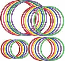 Anelli Di Lancio OOTSR 12 Pezzi - 18cm E 25cm, 6 Colori, Per Giochi E Allenamento Bambini - Foto 7