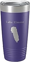 Vista 15 de Lake Elmore Map Tumbler Travel Mug Insulated Laser Engraved Coffee Cup Vermont 20 oz Black