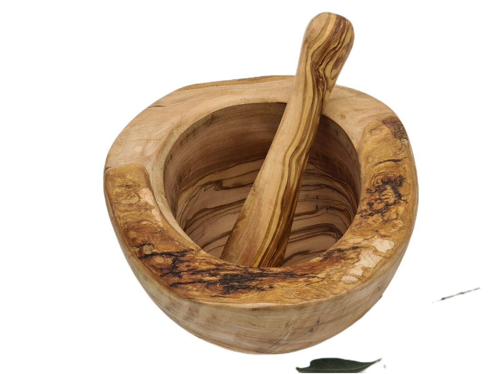 Mortaio Con Pestello In Marmo E Base Legno Di Quercia WALDWERK - Per Spezie E Erbe - Foto 5