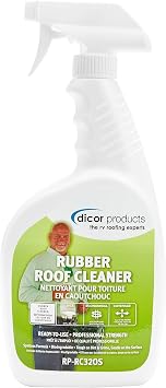 Dicor RP-RC320S Deep Cleaning Rubber RV Roof Cleanser Spray, 32 Oz