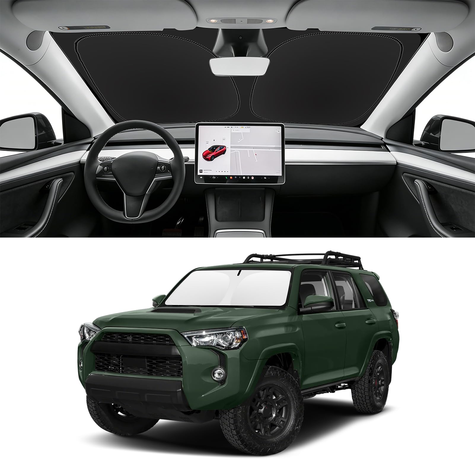 Custom Fit Windshield Sun Shade for Toyota 4Runner 2010-2026
