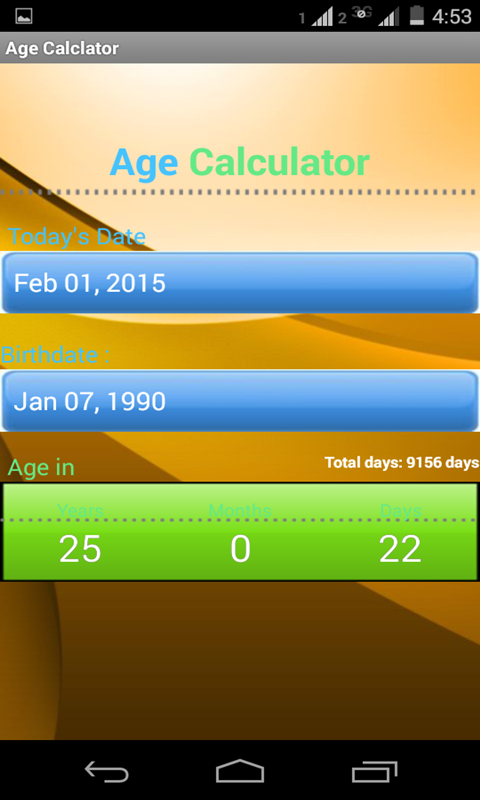 Age Calculator - App on Amazon Appstore