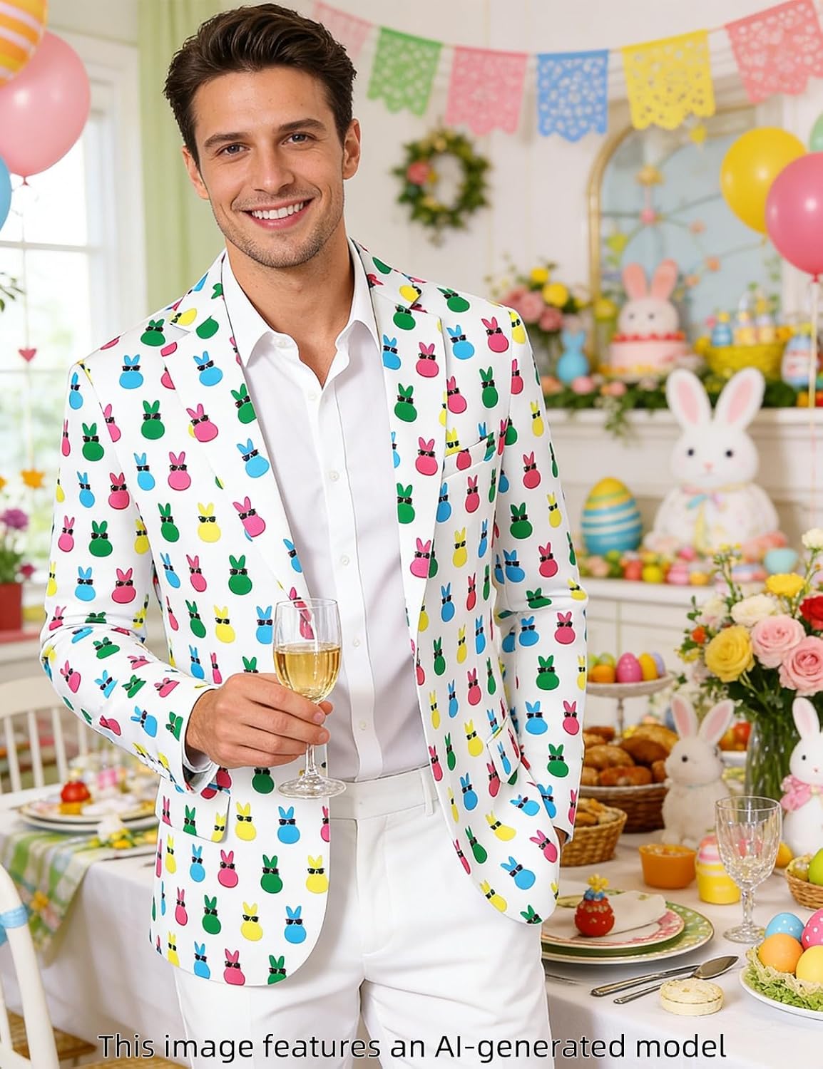 Mens Novelty Suit Blazer Casual Jacket Costume