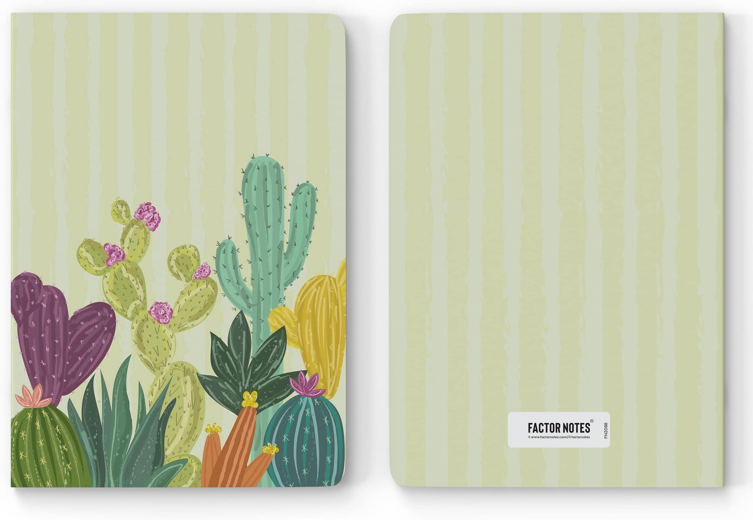 Factor Notes 160-Pages 90 GSM Ruled Notebook, A5 Size, Multicolour