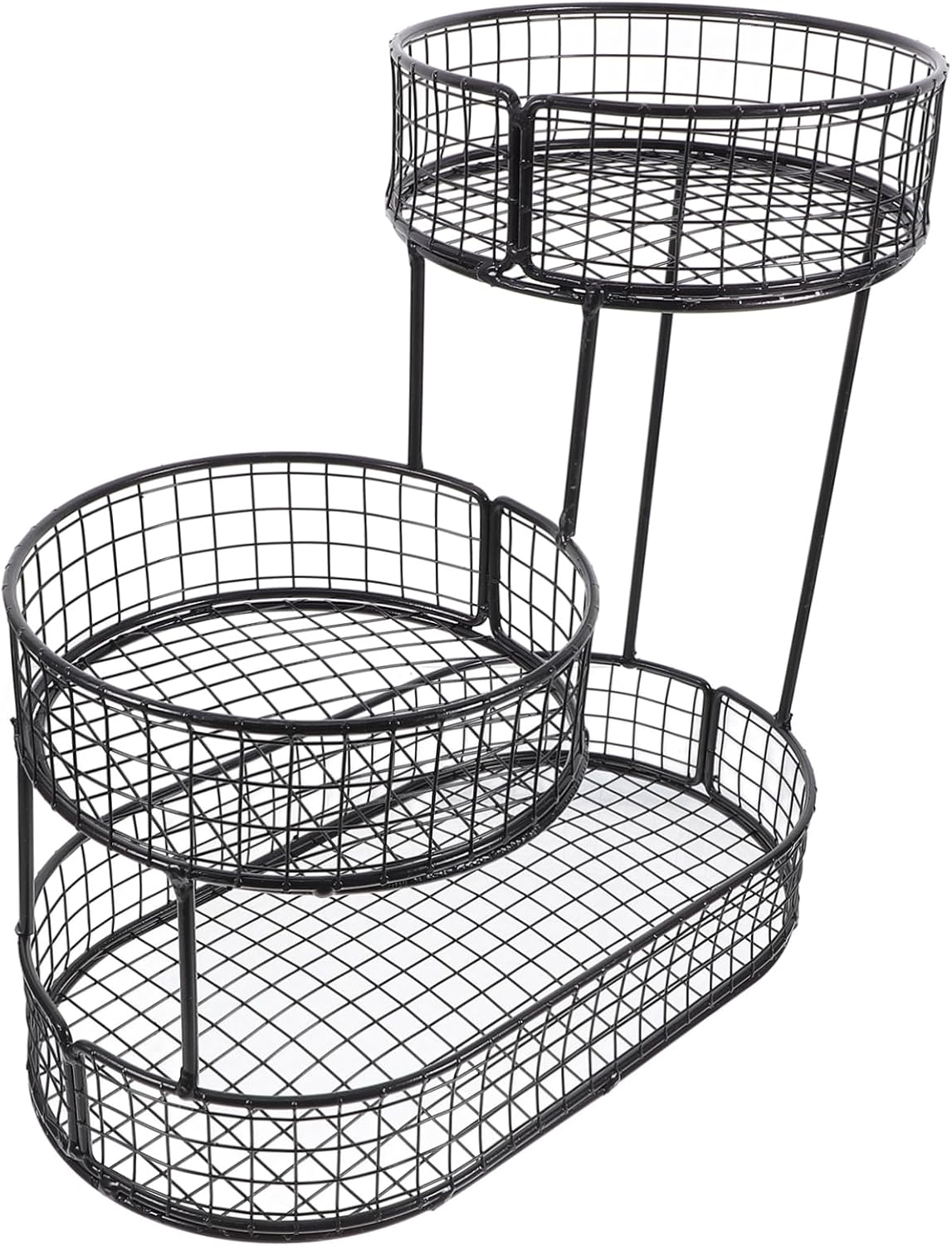 Fruit Baskets Metal Wire Fruit Bowl 3 Tier Counter Metal Bowl Modern Kitchen